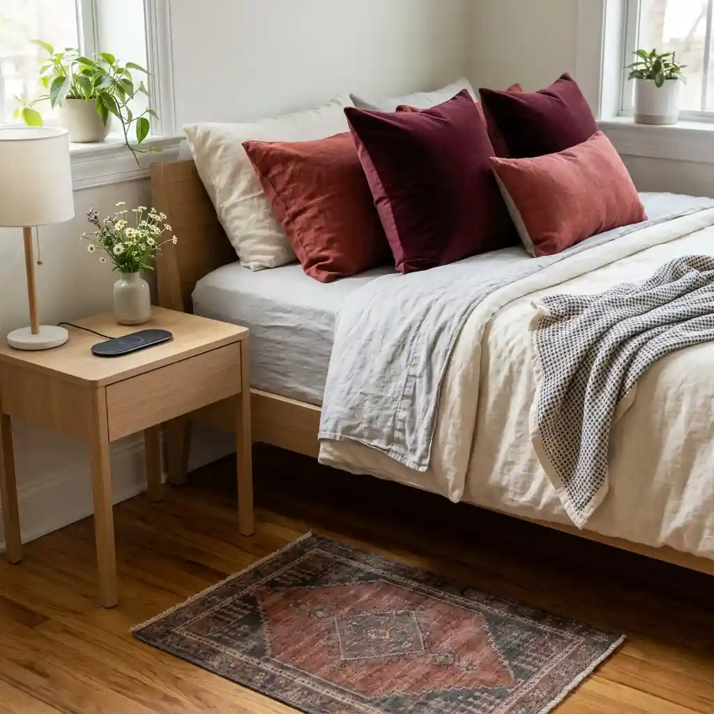 Introduce Muted Red Accents