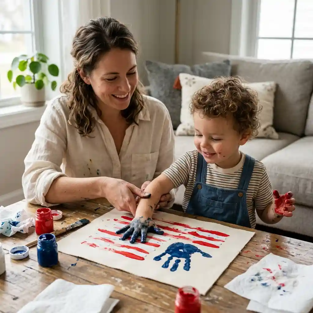 Handprint American Flag