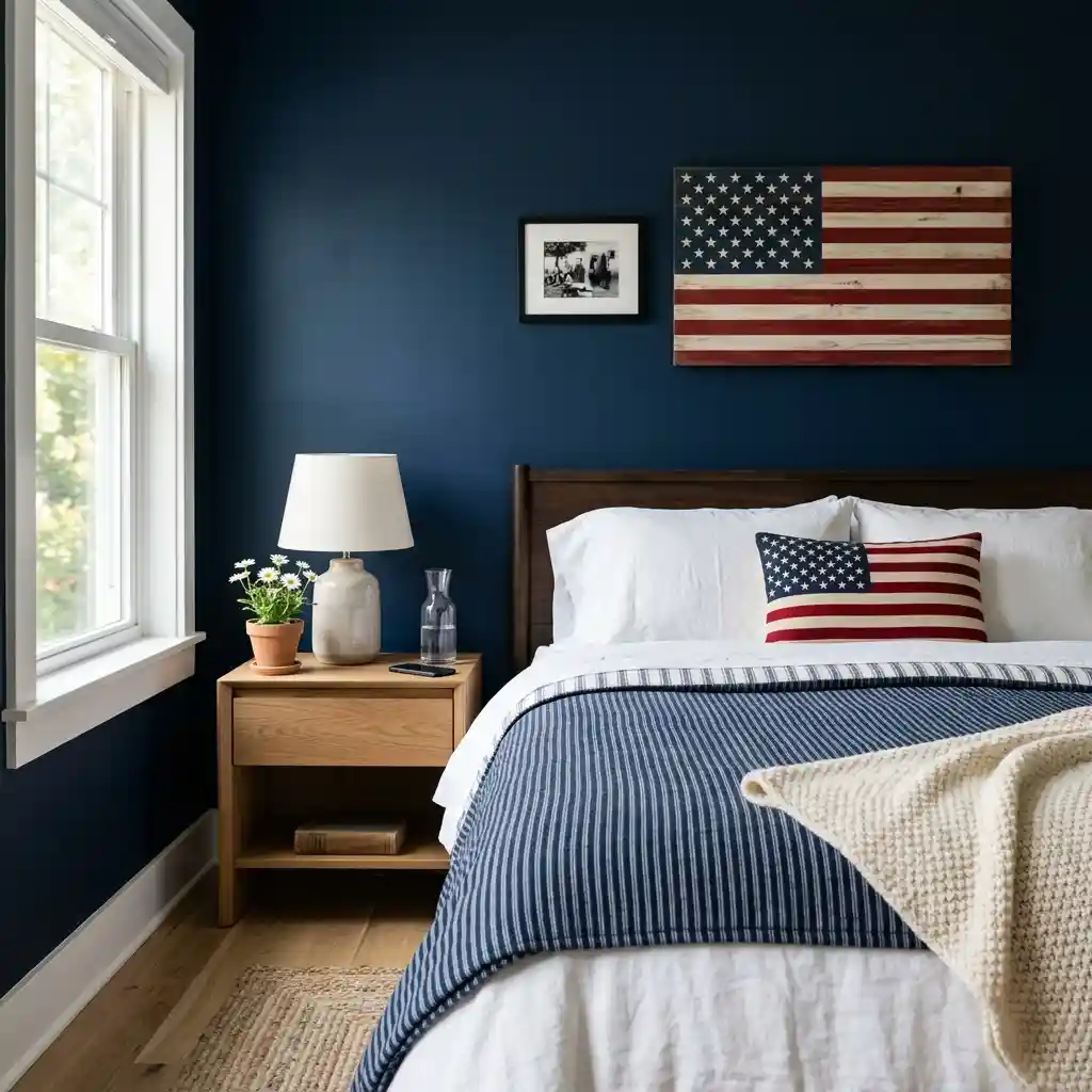 The Classic Navy Accent Wall