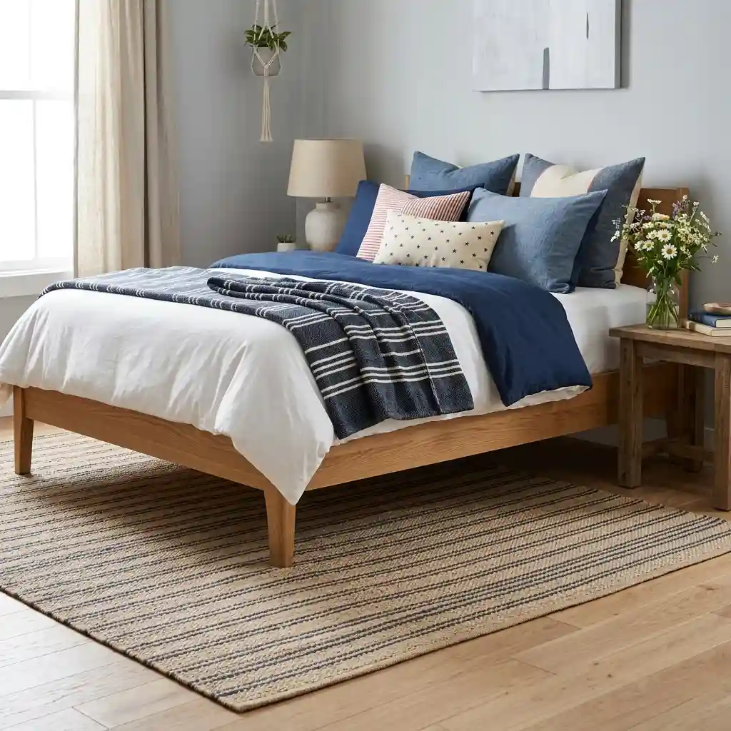 Subtle Striped Area Rugs