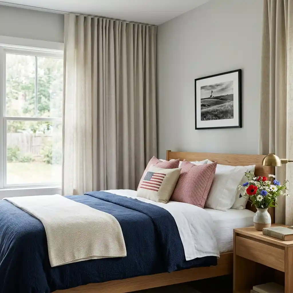 Soft Floral Curtains