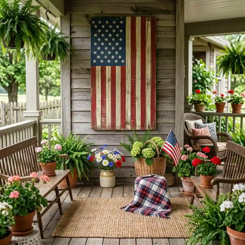 The Rustic Shutter Flag