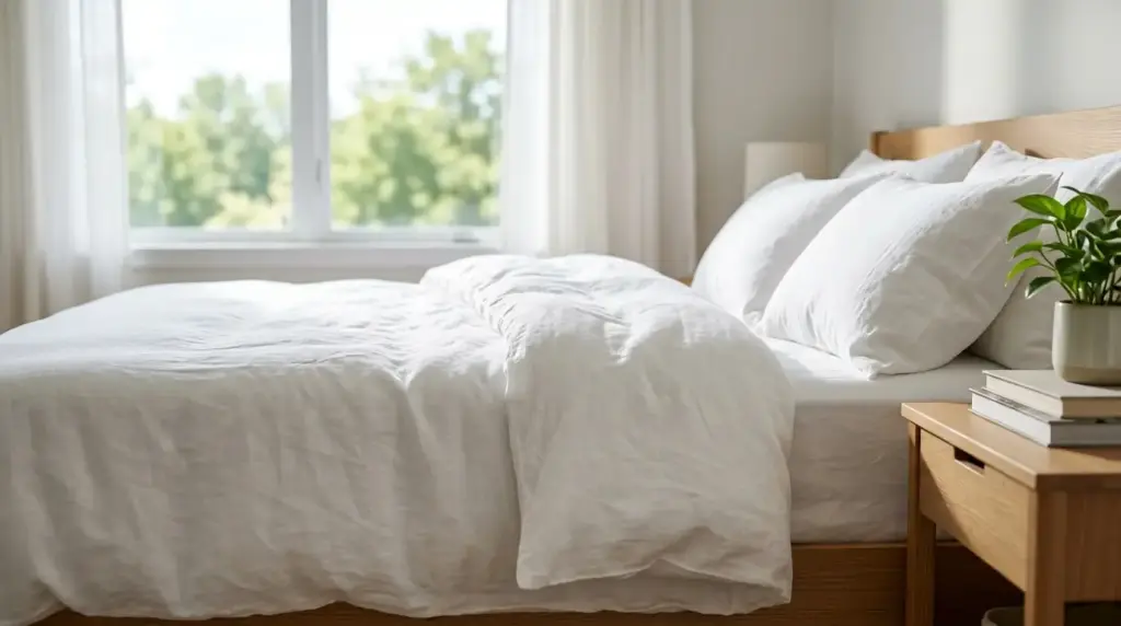 Swap Out Heavy Bedding for Lightweight Options
