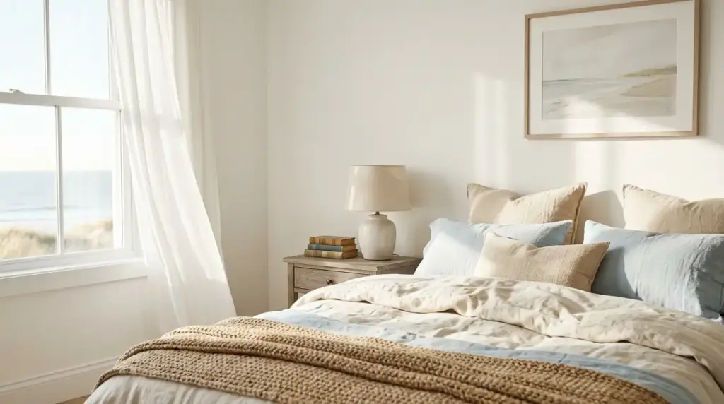 Wash your walls in crisp white paint