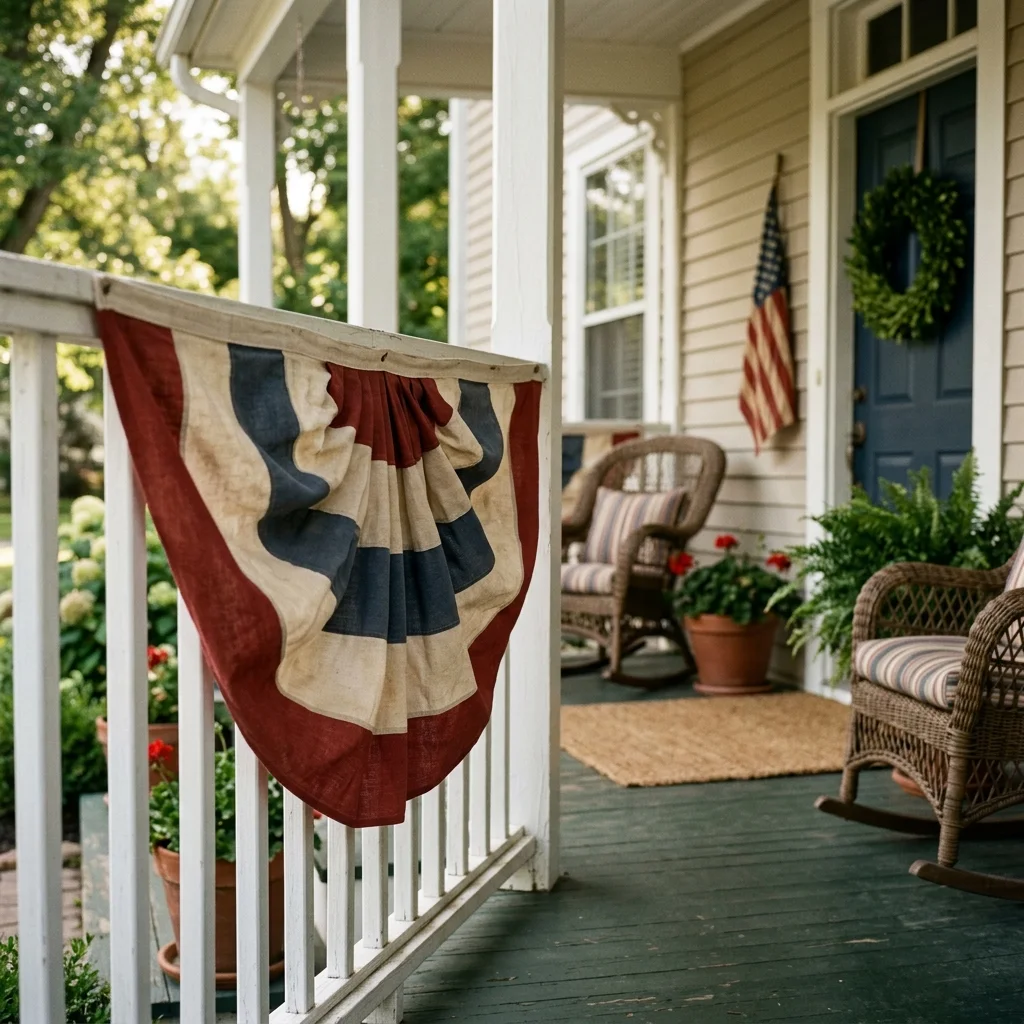 Vintage-Inspired Pleated Bunting