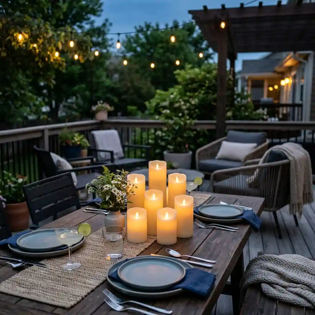🕯️ Flameless Candles for a Breezy Night