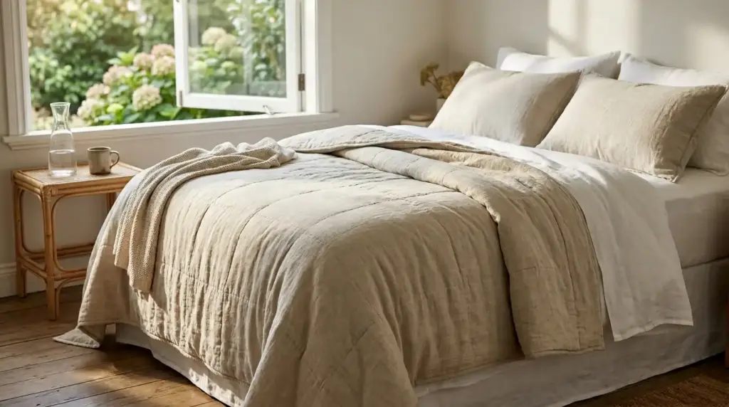 French Flax Linen Quilts