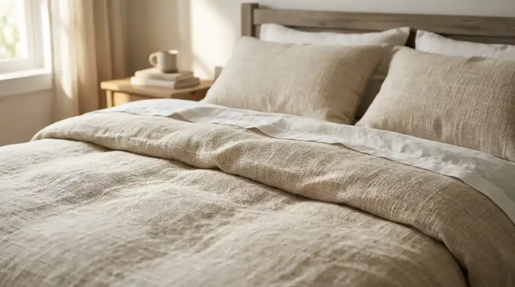 Open-Weave Linen Duvet Covers