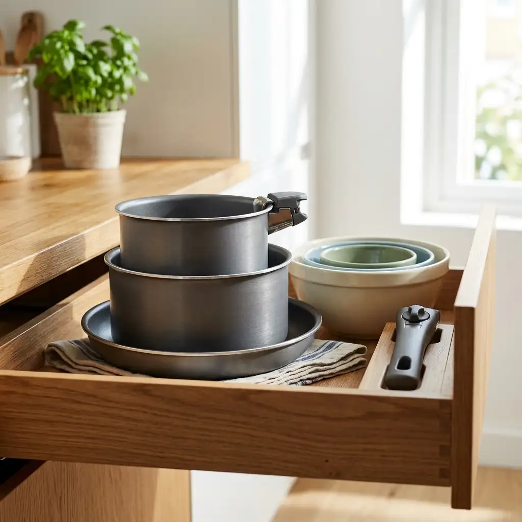 Opt for Nesting Cookware and Bowls