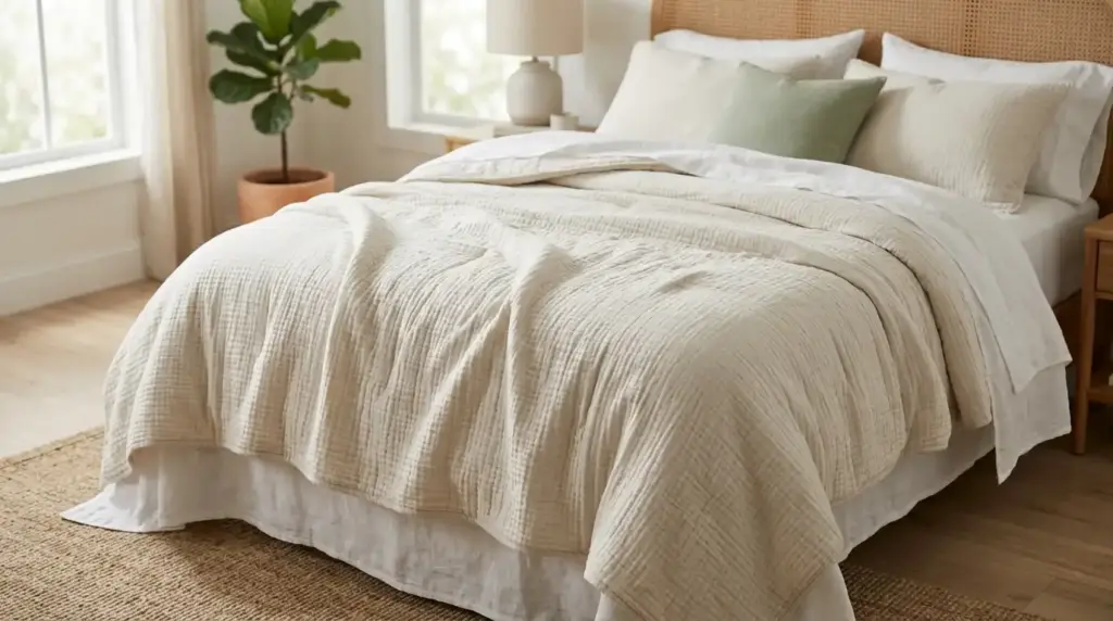 Organic Cotton Muslin Comforters