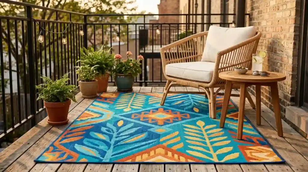 Bold Outdoor Throw Rugs