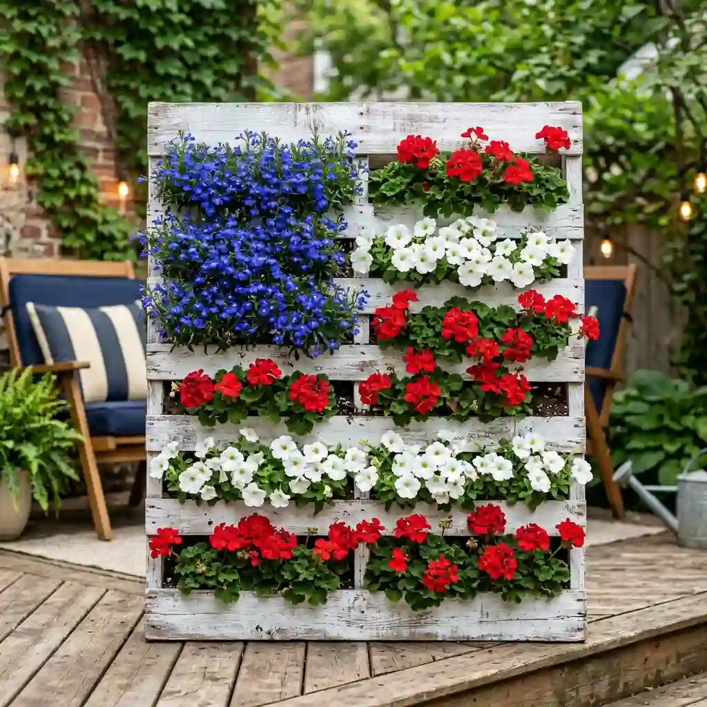 Patriotic Pallet Planter