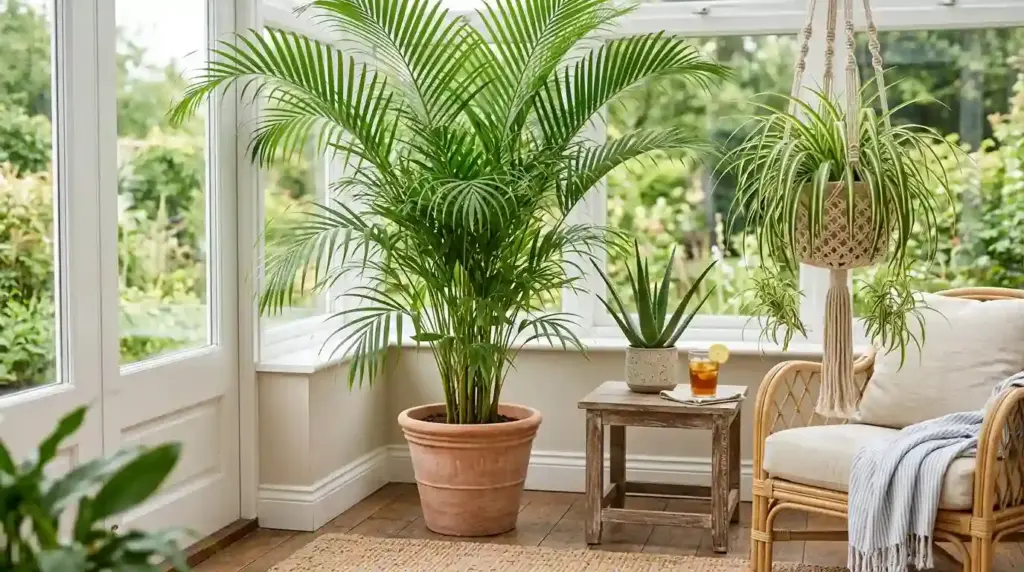 Tropical Potted Palms