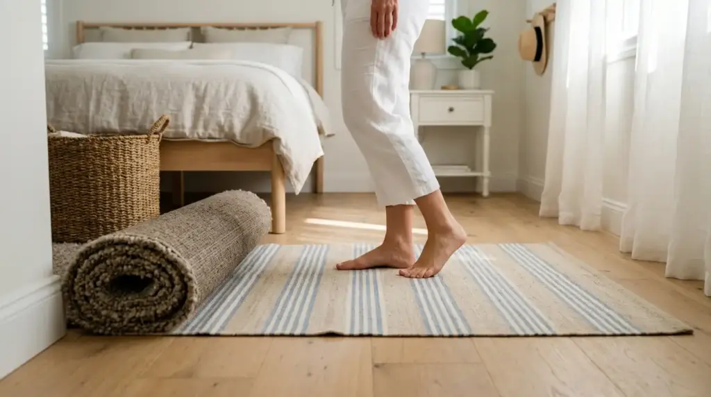 Roll Up Thick Wool Rugs
