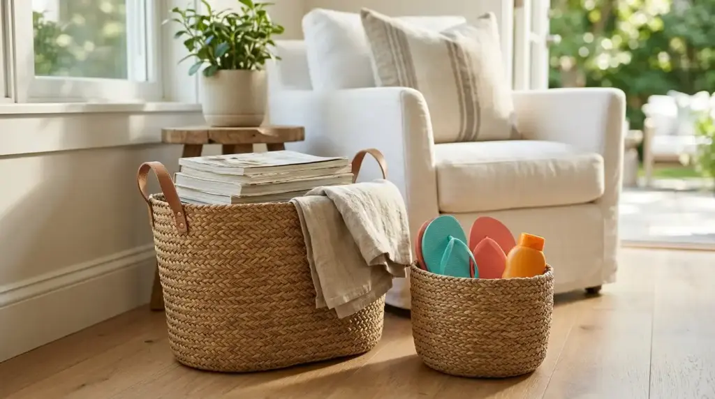 Natural Seagrass Storage Baskets