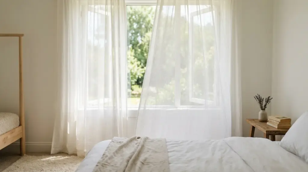 Hang Breezy Sheer Curtains