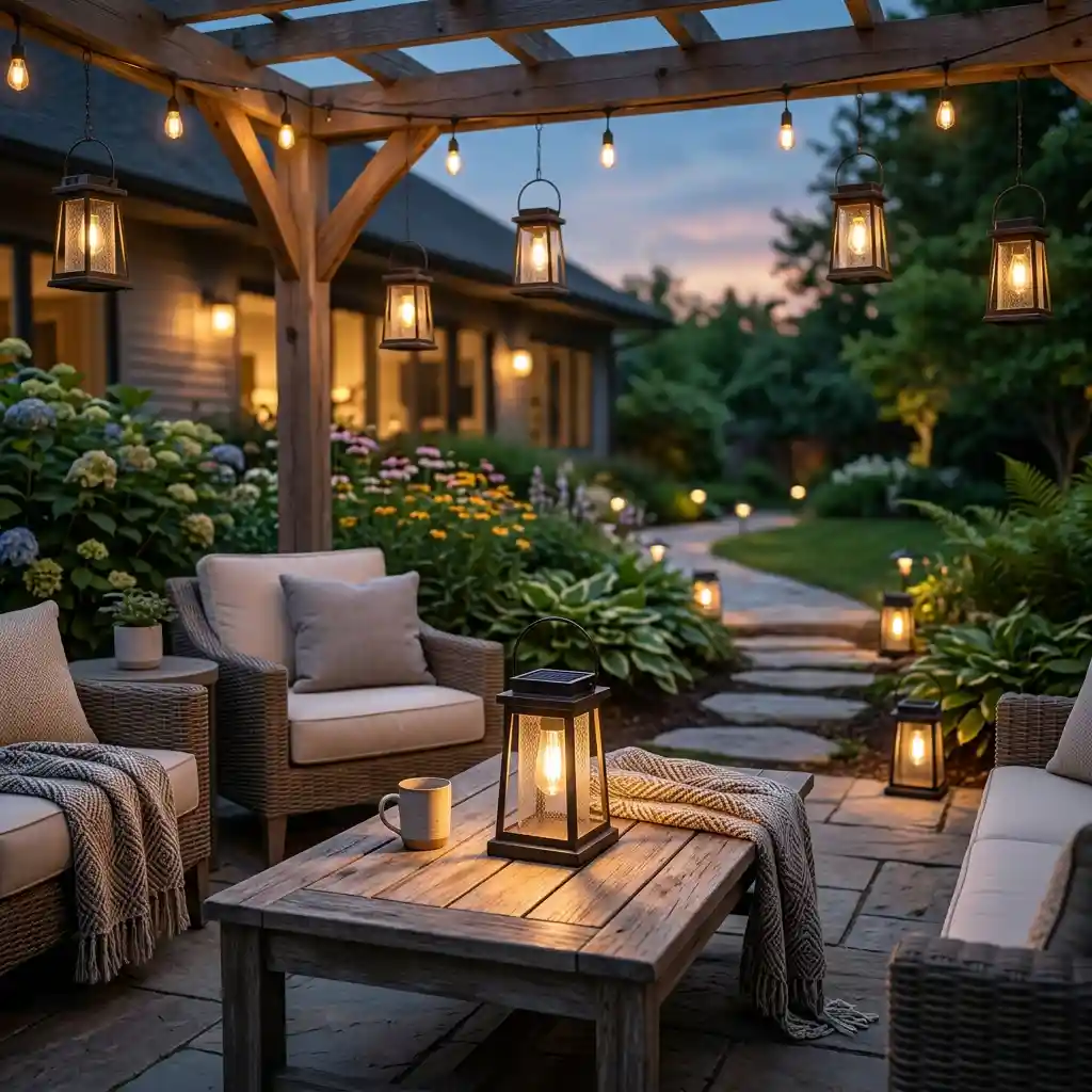 Solar-Powered Lanterns for a Soft Glow