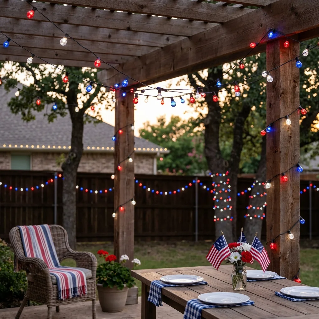 String Light Magic (Red, White, and Blue Edition)