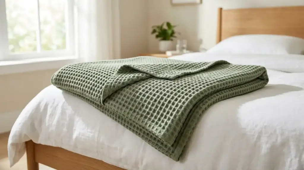 Waffle-Weave Blankets