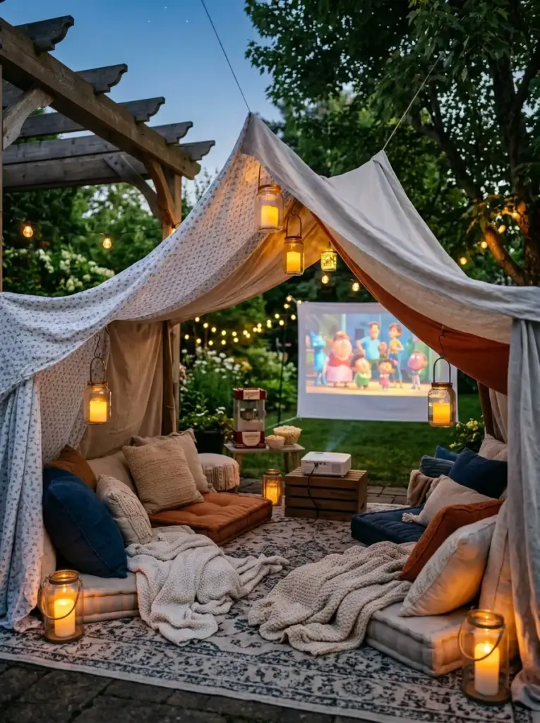 Build a Backyard Blanket Fort for Families