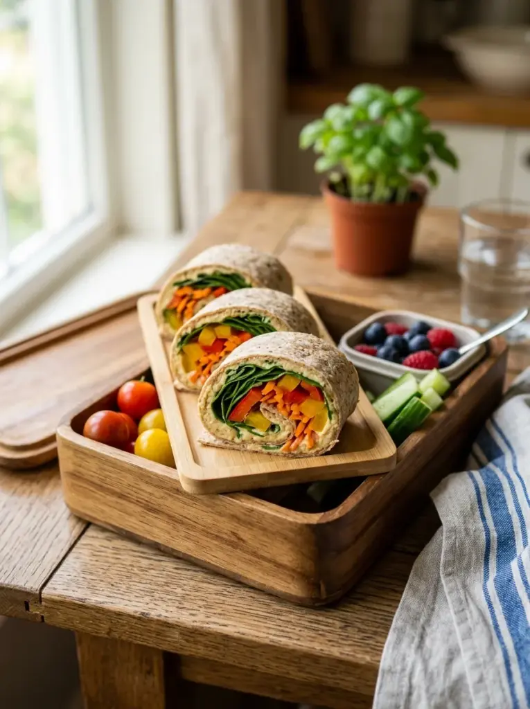 Colorful Veggie Wraps