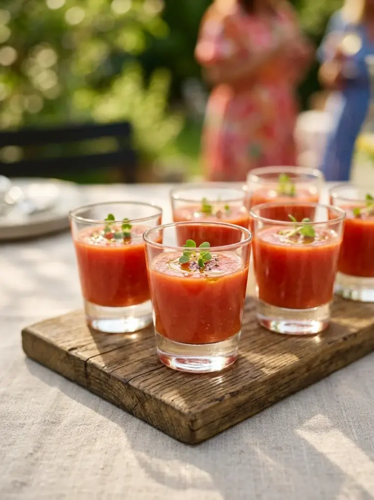Chilled Gazpacho Shots