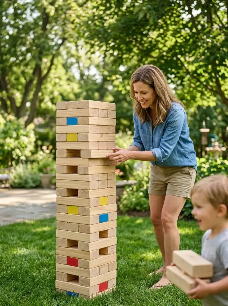 Giant Jenga: Towering Fun