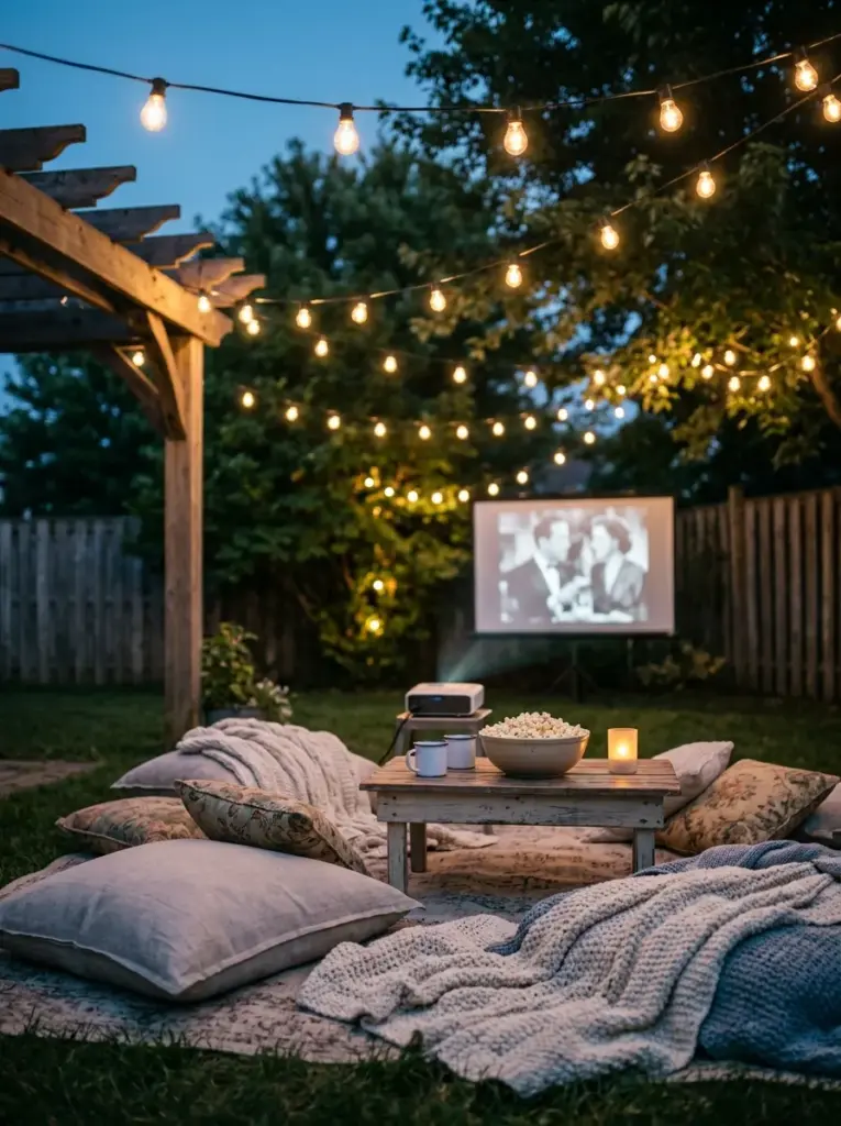 Use String Lights for Instant Atmosphere