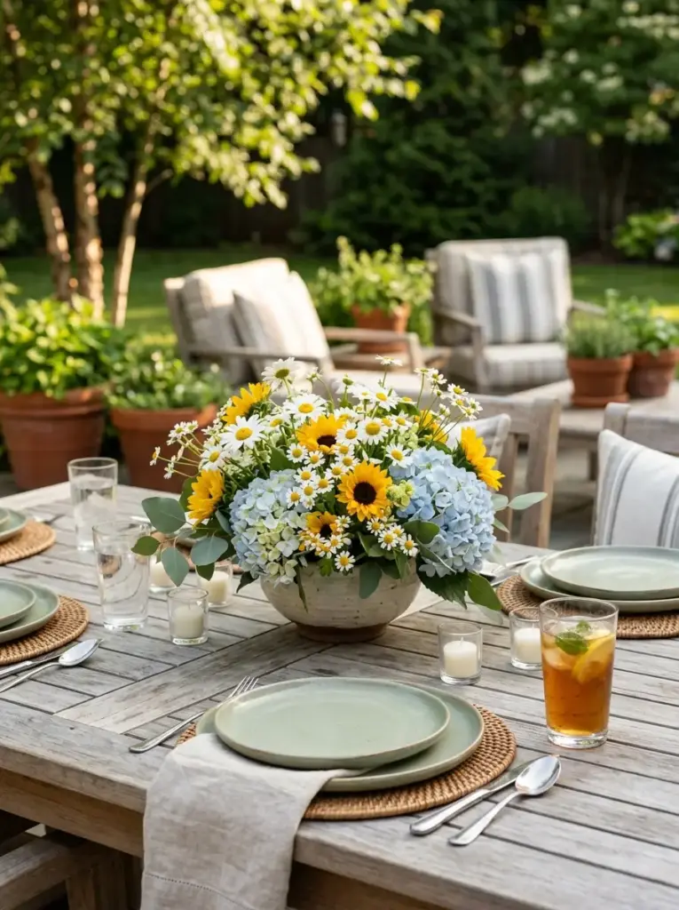 Add Fresh Flowers as a Focal Point