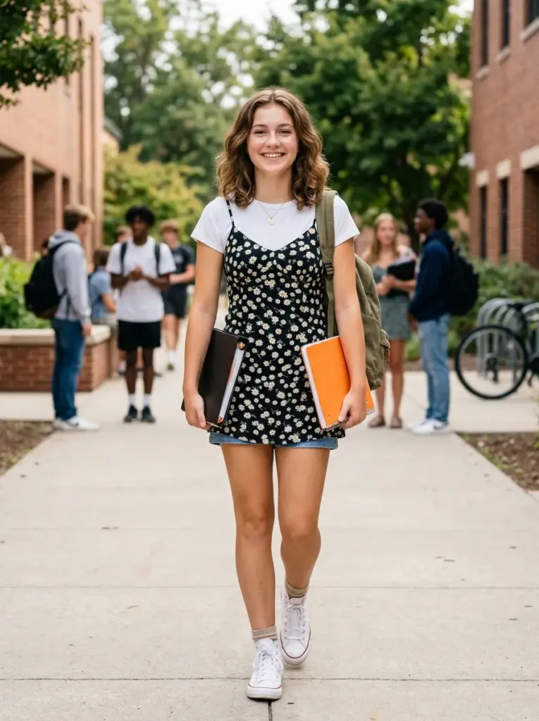 Layered Dresses Over Tees