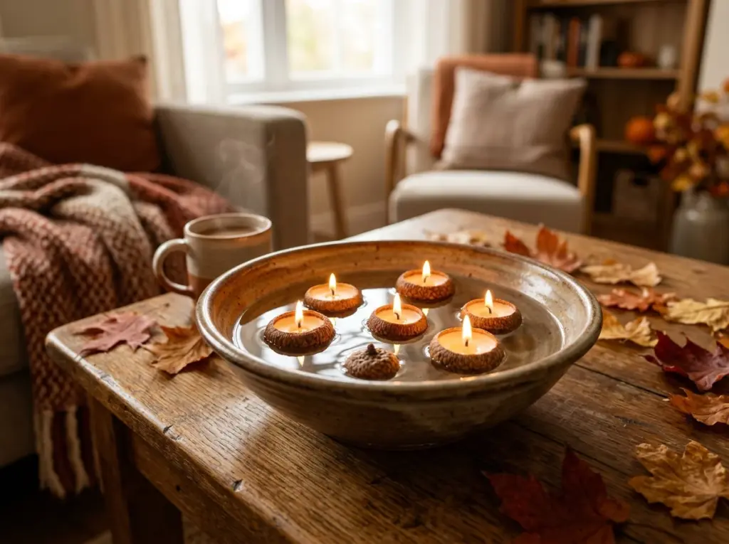 Acorn Cap Floating Candles