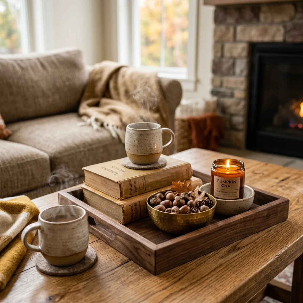 Build an Autumn Coffee Table Tray