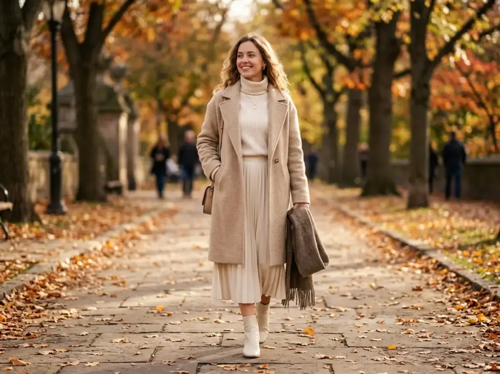 Monochromatic Cream Layering