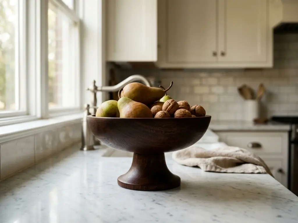 Warm Up the Room with Dark Wood Accents