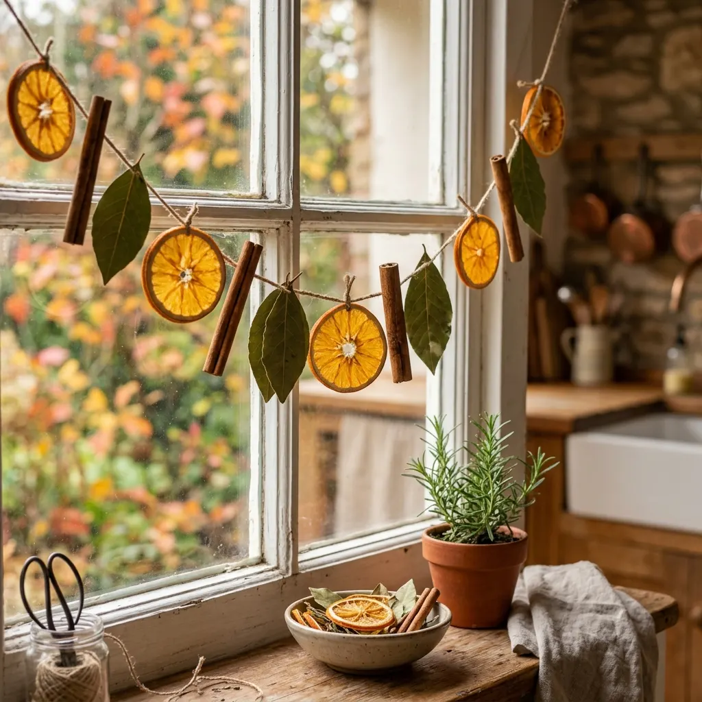 Hang a Dried Herb Garland