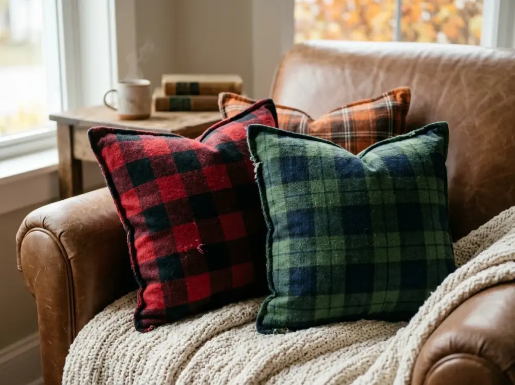 Cozy Flannel Throw Pillows