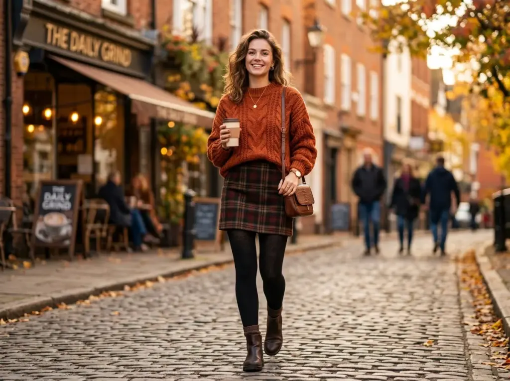 The Oversized Knit and Mini Skirt Combo
