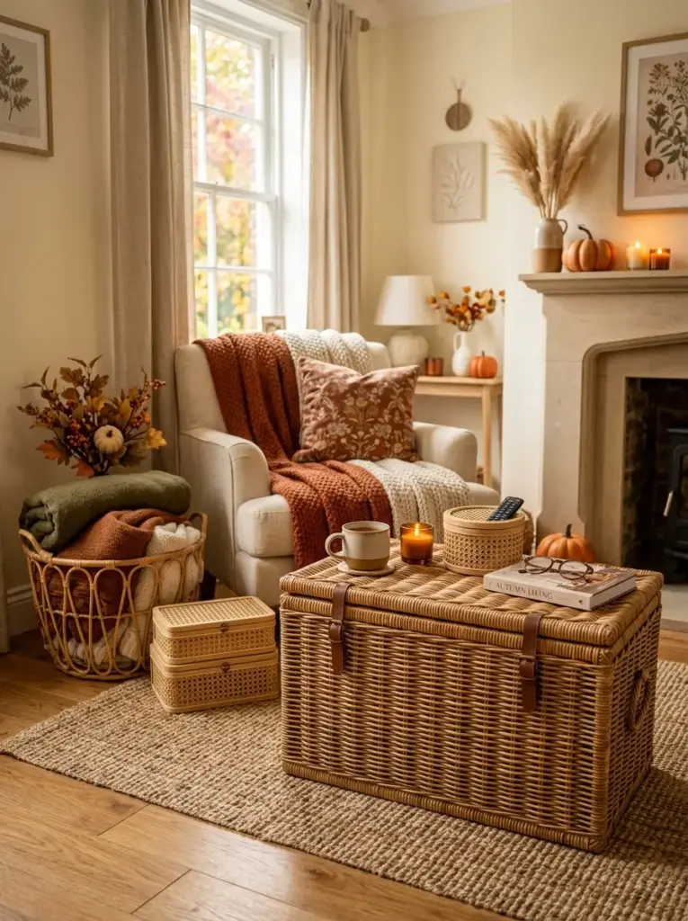 Woven Rattan and Cane Storage
