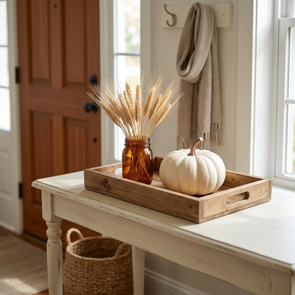 Style a Warm Entryway Tray