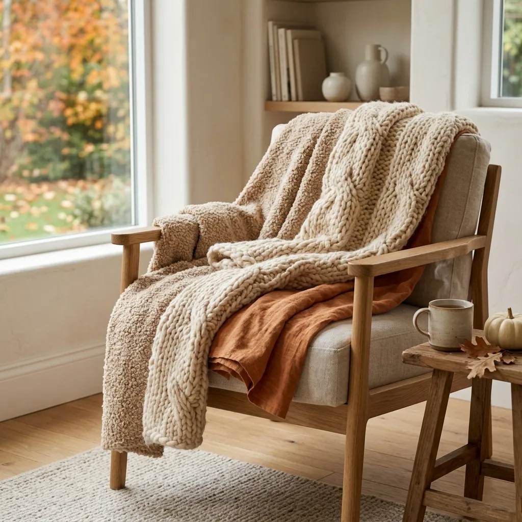 Textured Throw Blankets