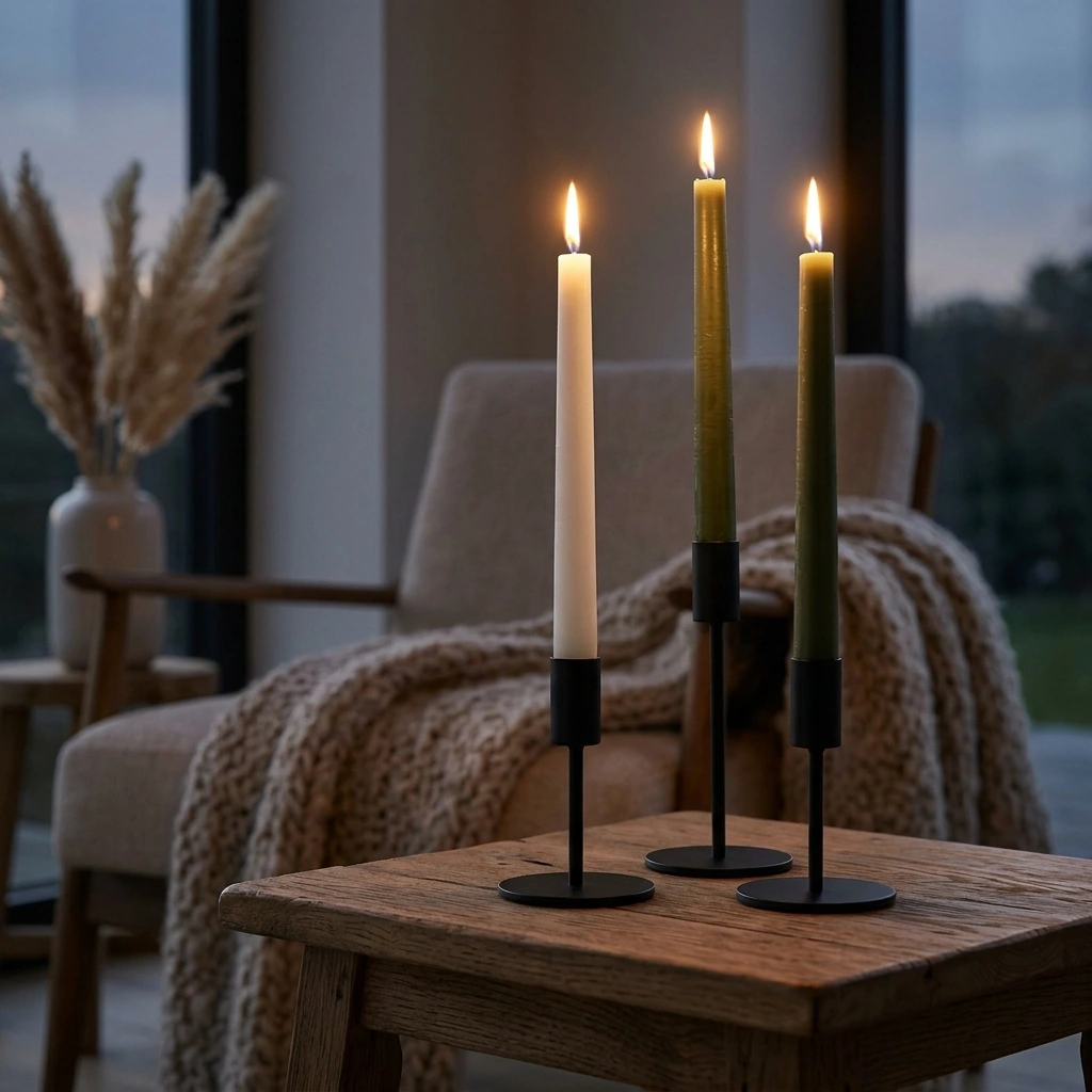 Unscented Taper Candles