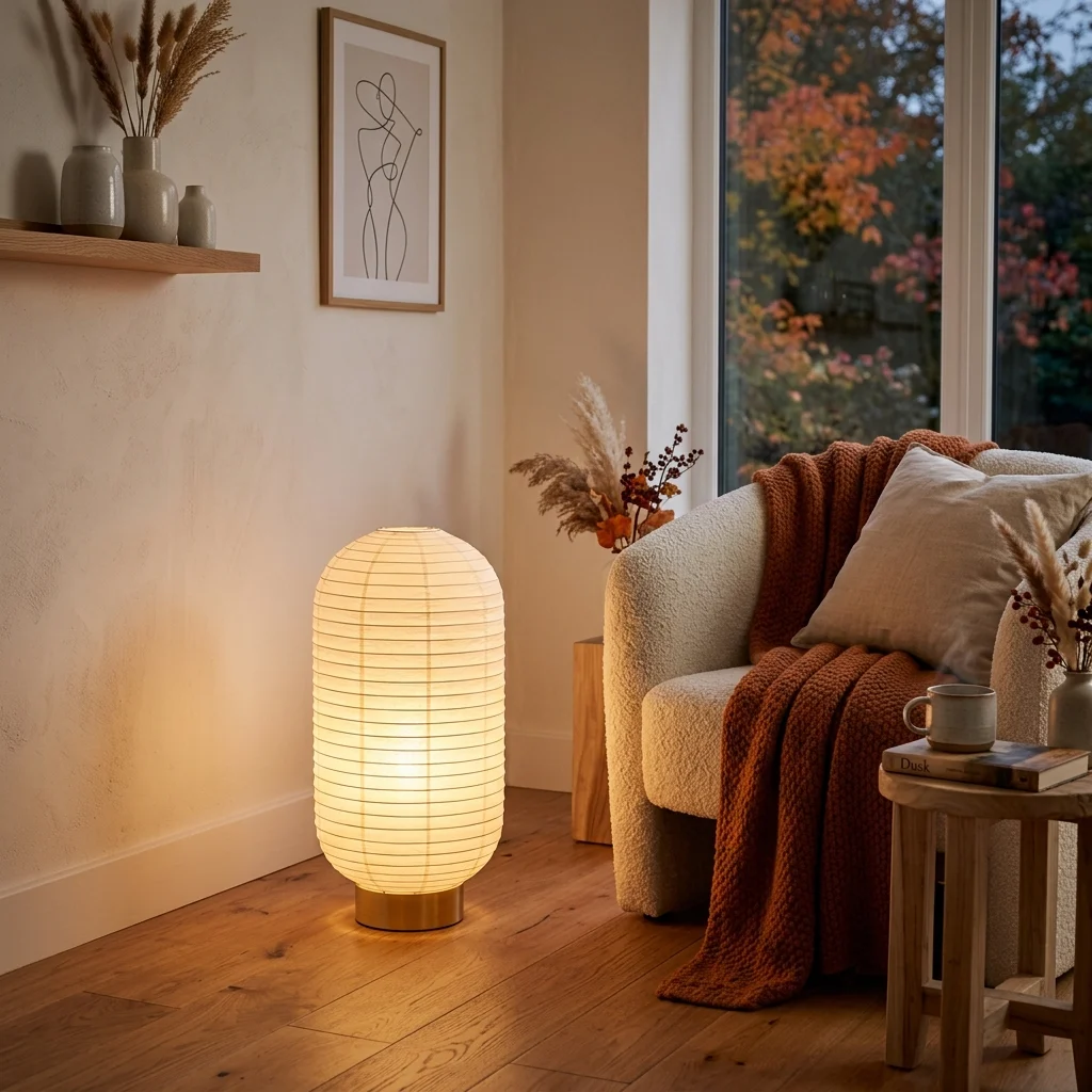 Warm Ambient Floor Lighting