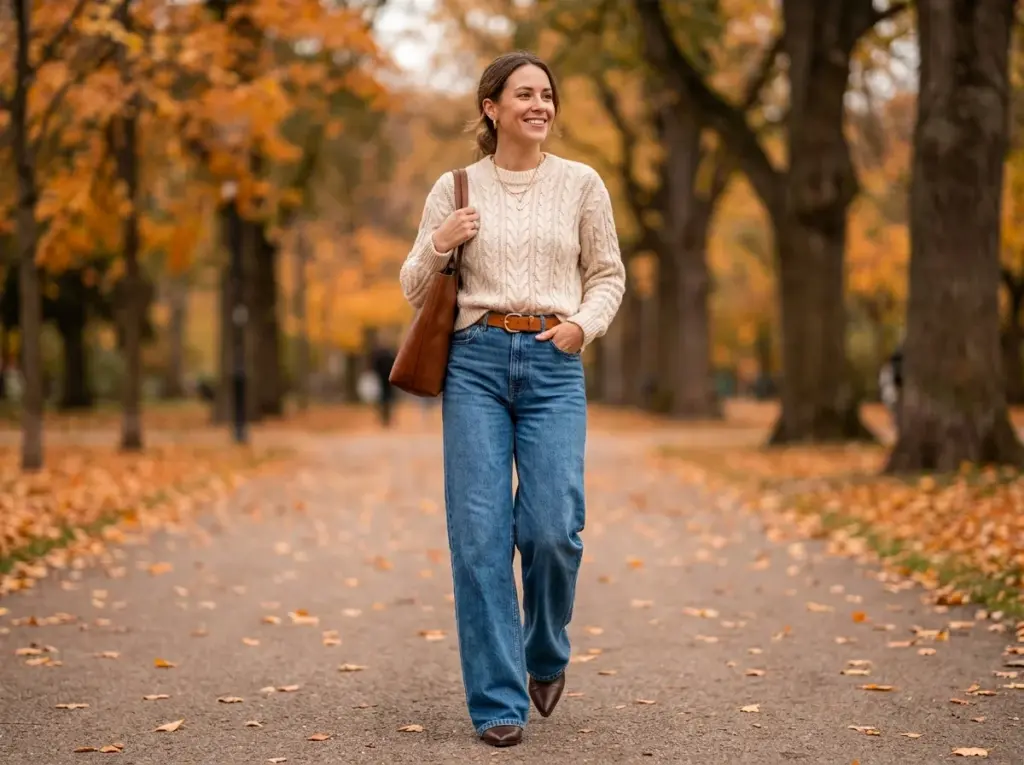 Wide-Leg Denim with Pointed Boots